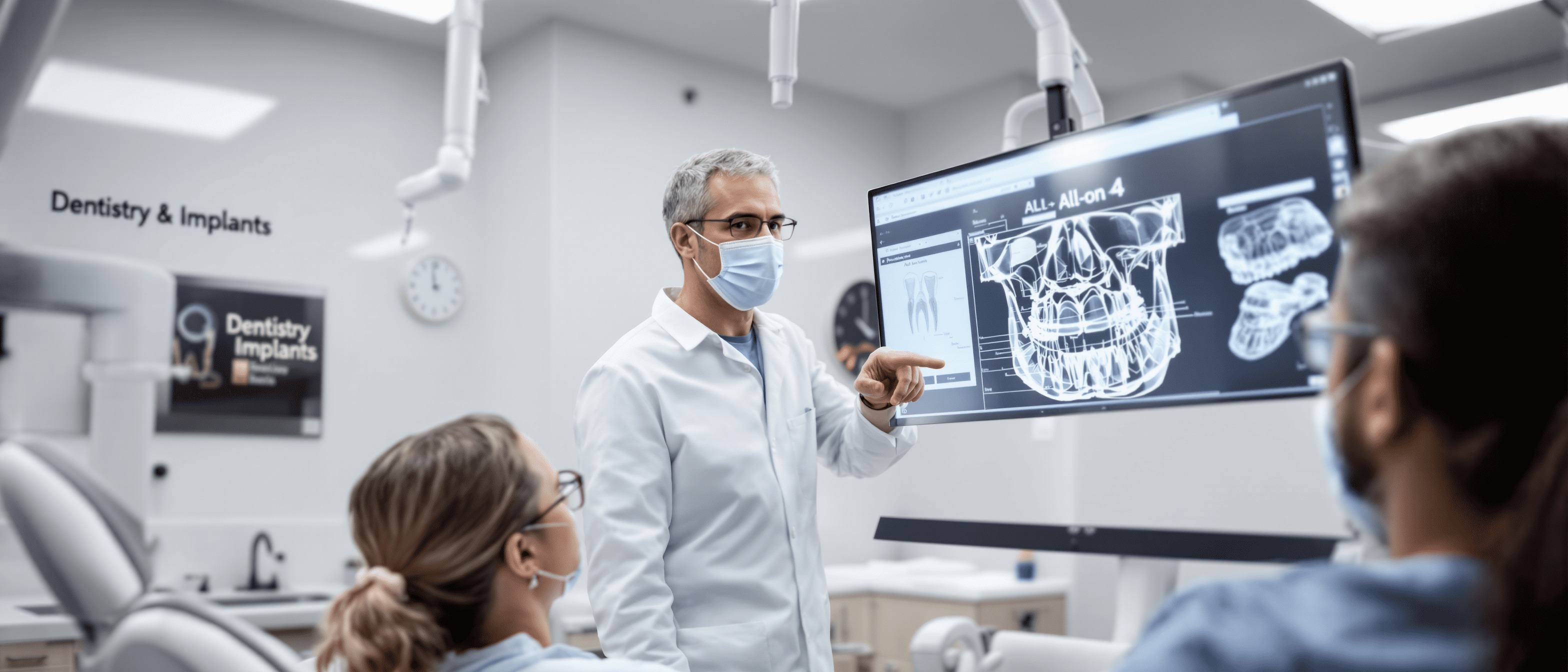 Полное протезирование на четырех имплантах all on 4