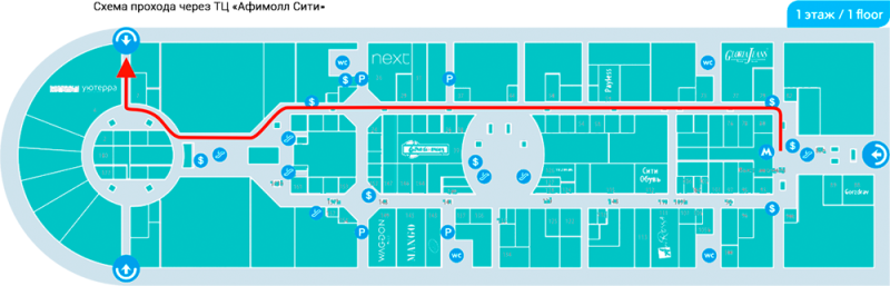 Фото прохода до клиники DHC